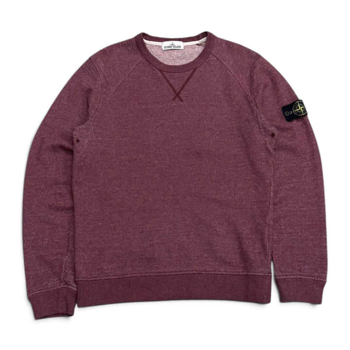 Stone Island Crew Neck Knitted Sweatshirt Purple (L)