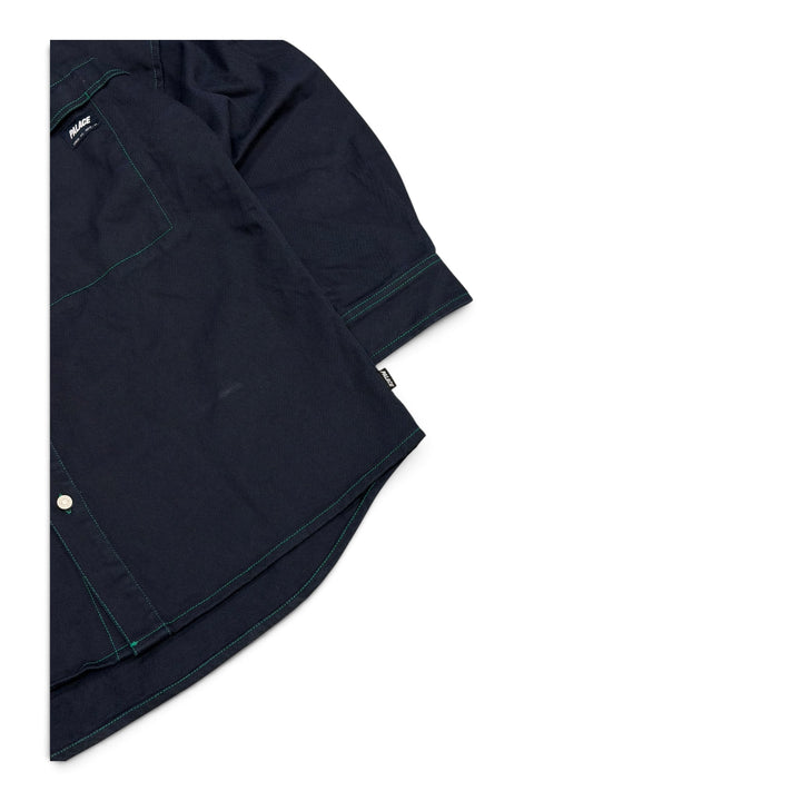 Palace Stitch Up Drop Shoulder Shirt Jacket Navy (XL)