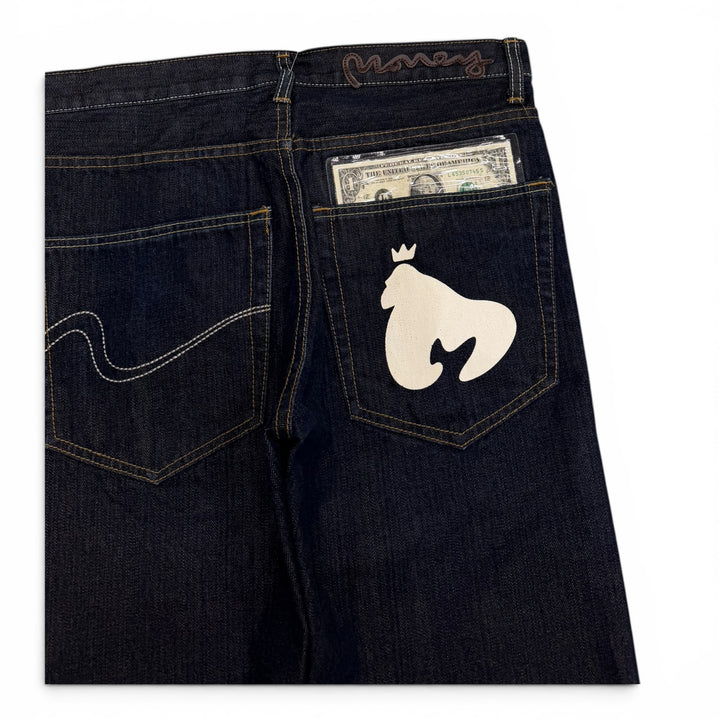 Money Selvedge Denim Shorts Navy (32")