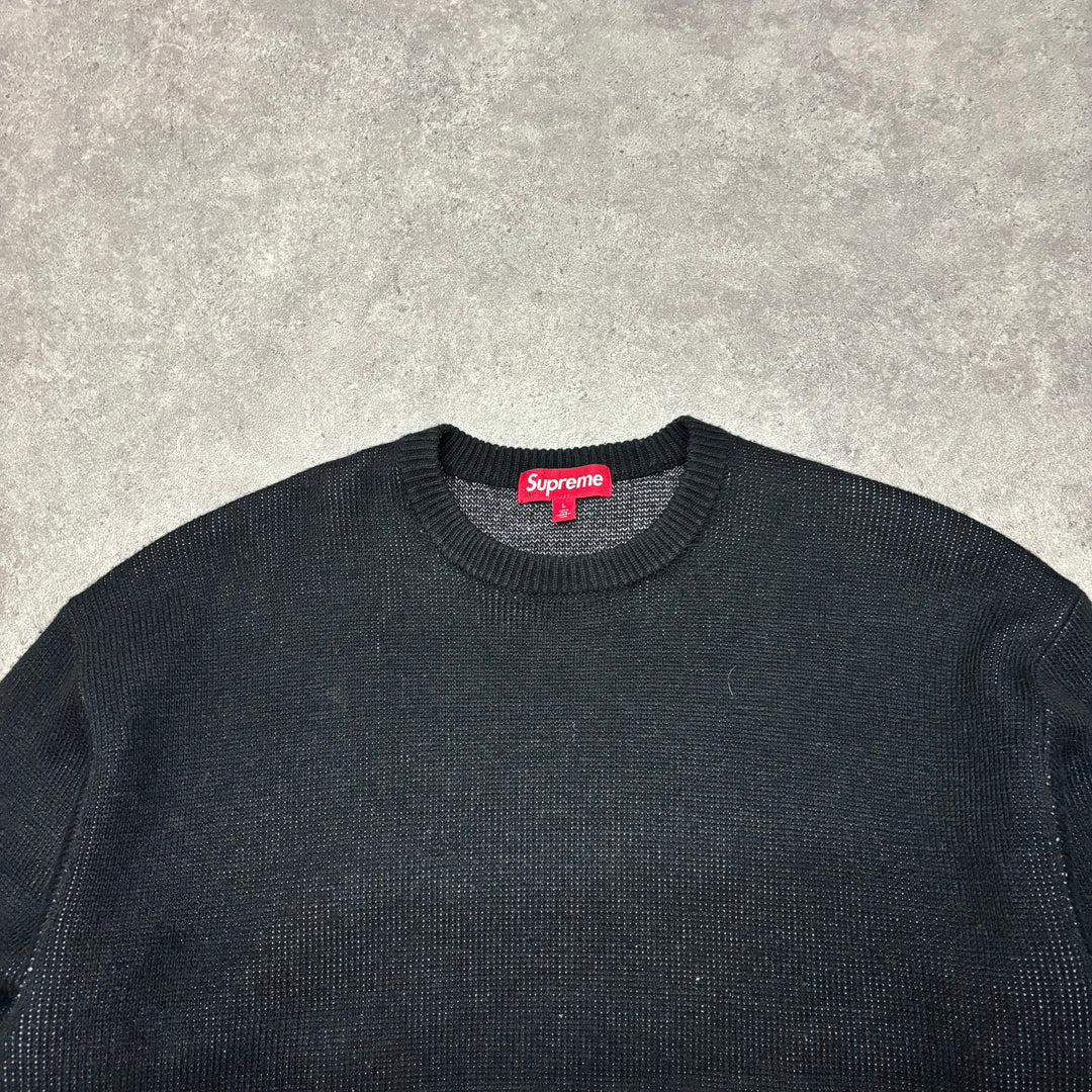 Supreme Black F**k Money Heavy Knitted Sweater (L)