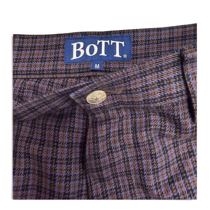 Bott Plaid Double Knee Shorts Purple (M)