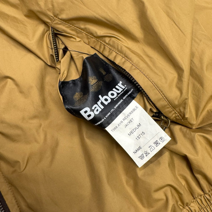 Barbour Reversible Nylon Jacket Brown & Beige (M)