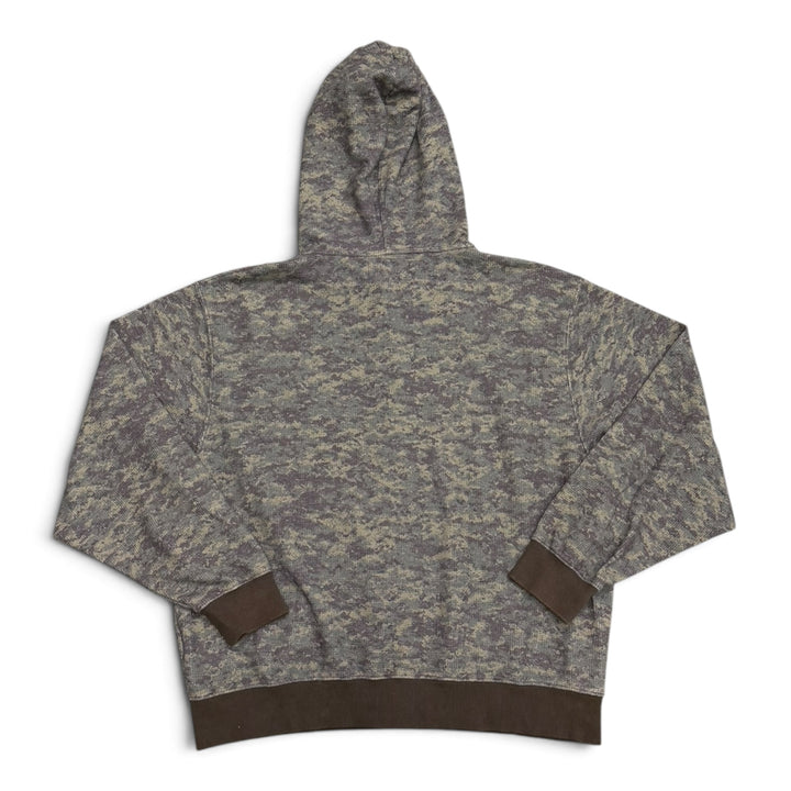 Yardsale Camo Zip Up Hoodie Green (XL)