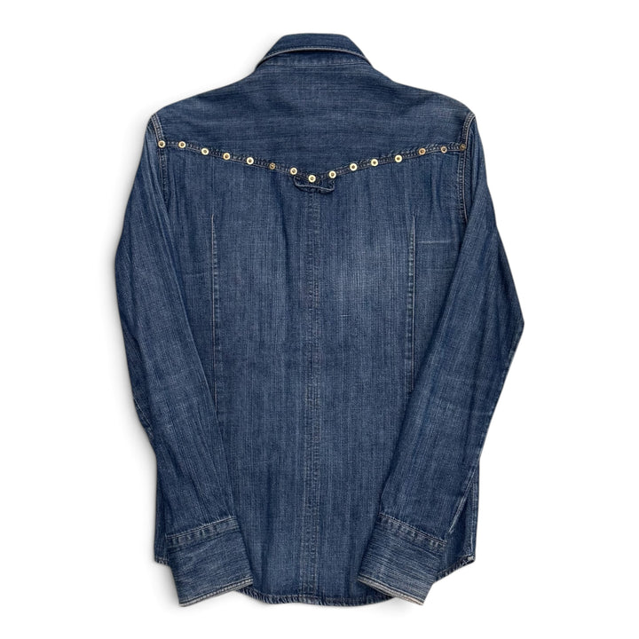 Vintage Dolce & Gabbana Denim Dress Shirt (Women's Medium)