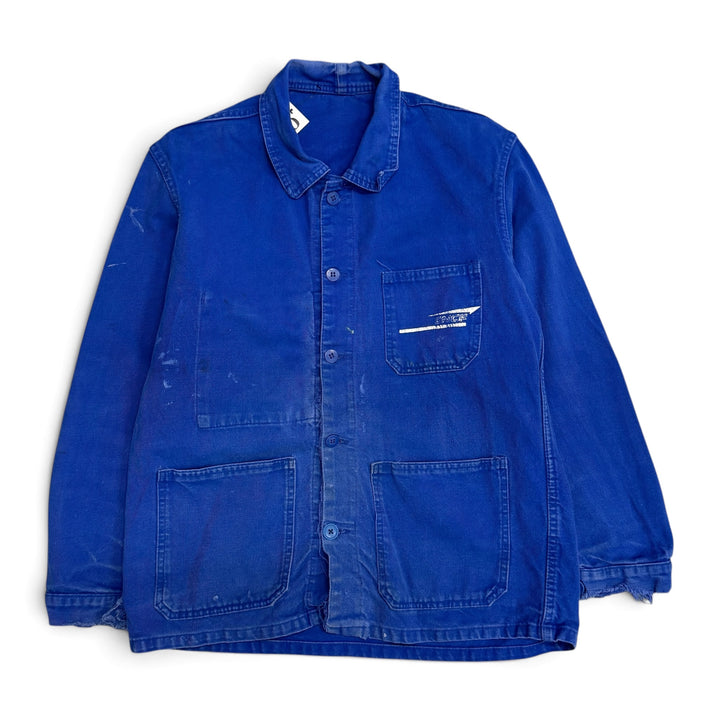 Vintage Distressed Blue French Chore Jacket (M)