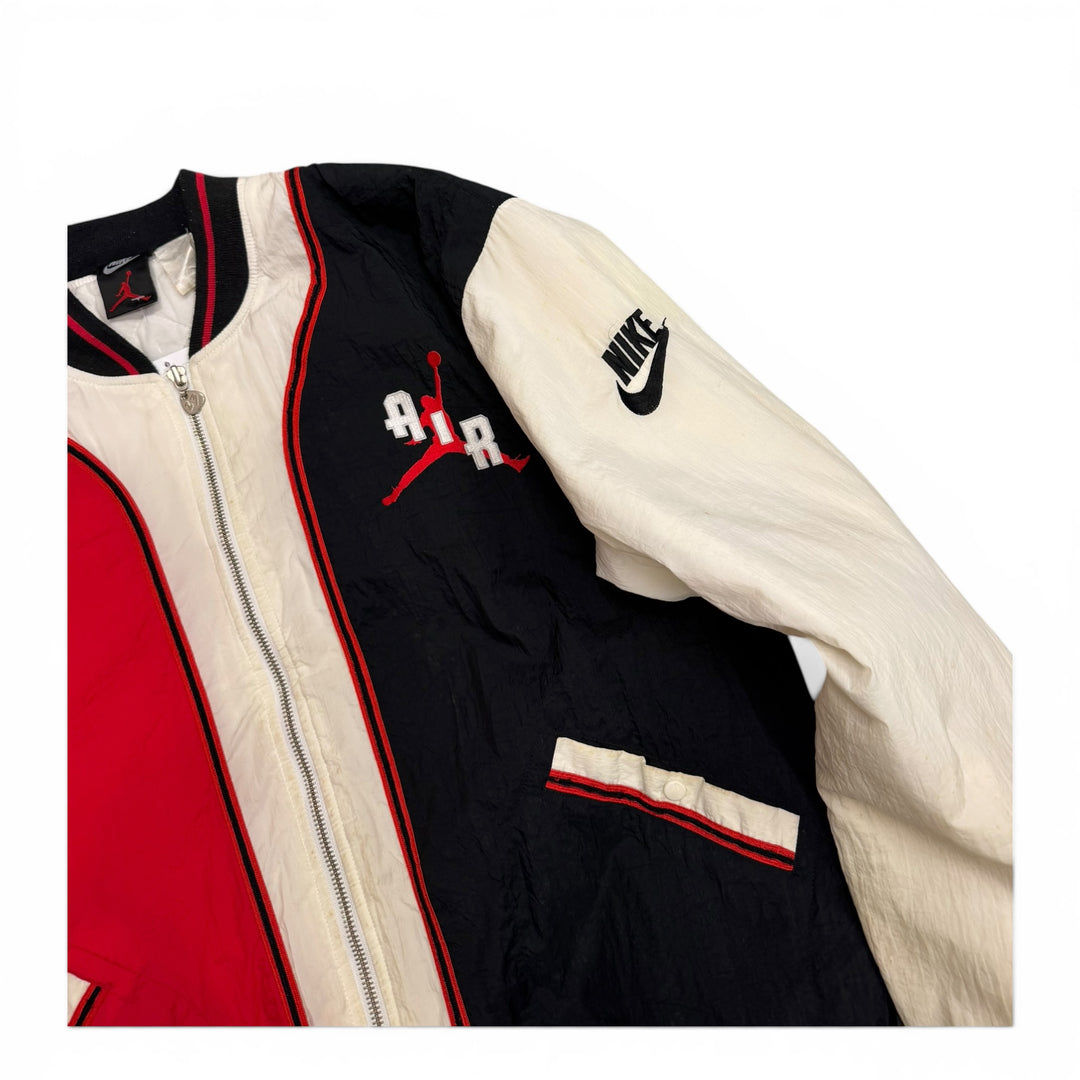 Vintage Nike Jordan Red & Off White Bomber Varsity Jacket (XL)