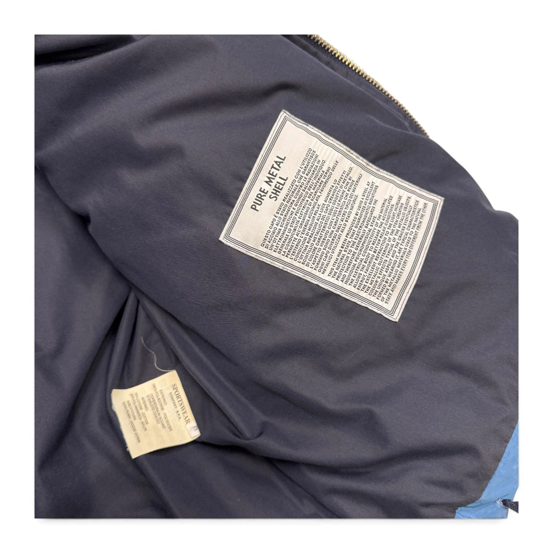 Vintage AW2000 Stone Island Pure Metal Shell Steel Jacket Blue (M)