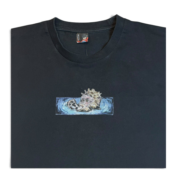 Derschutze Black Graphic T-Shirt (XL)