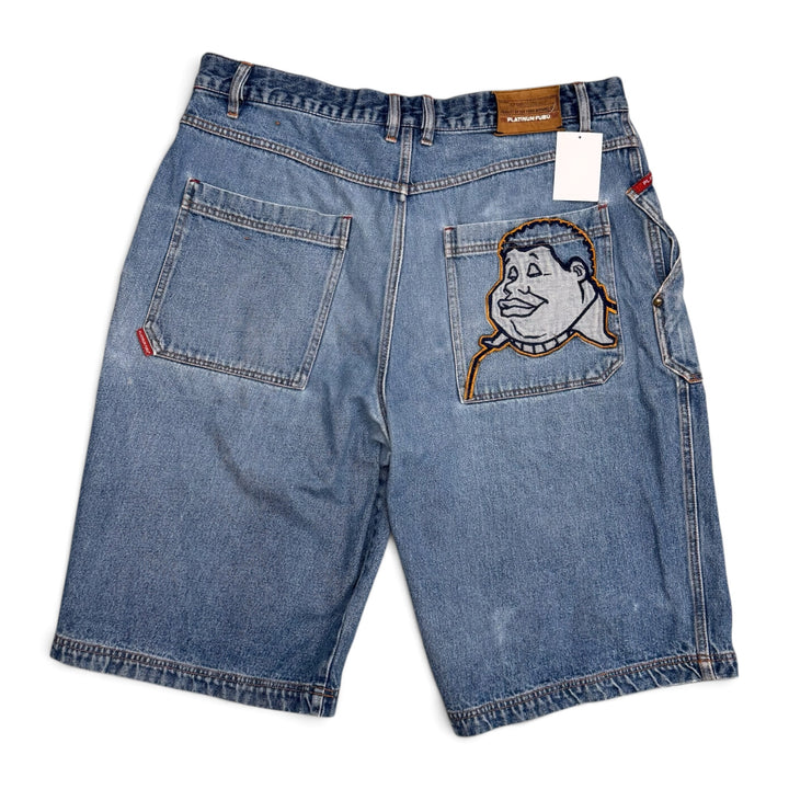 90's Vintage Fubu Platinum Baggy Denim Jorts (40)
