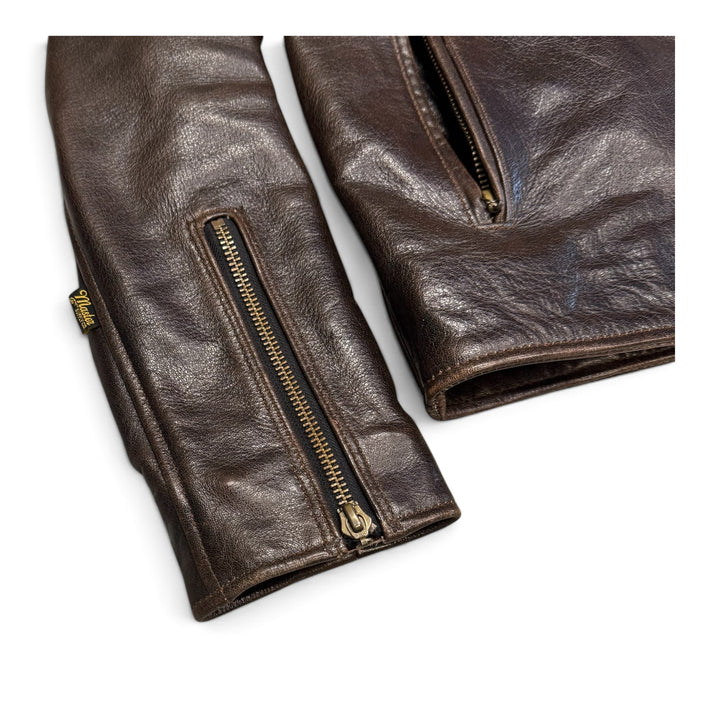 Master Supply Real Leather Jacket Brown (S)