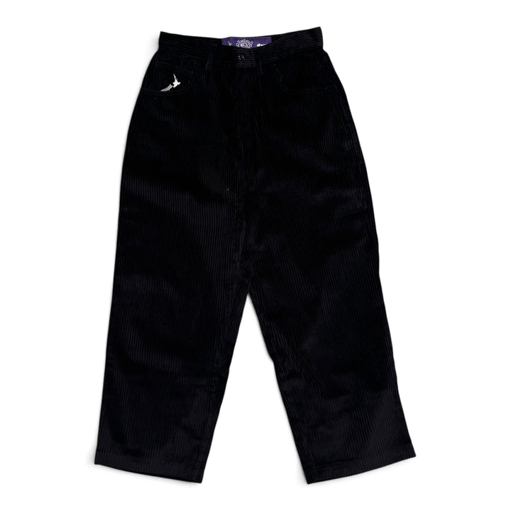 Always Do What You Should Do Black Corduroy Trousers (S)