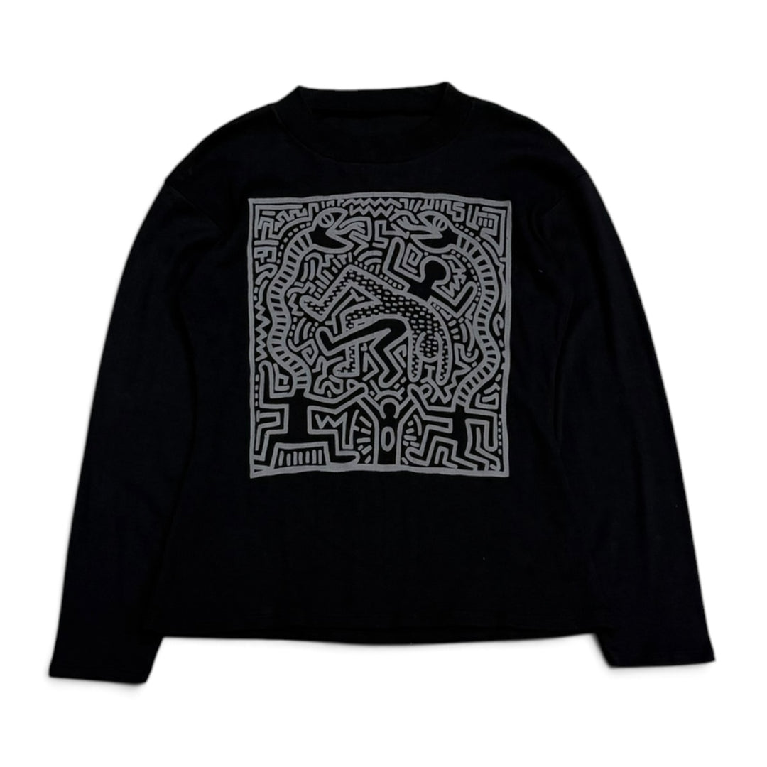 Vintage Rare Keith Haring Graphic 80's Sweatshirt (M)