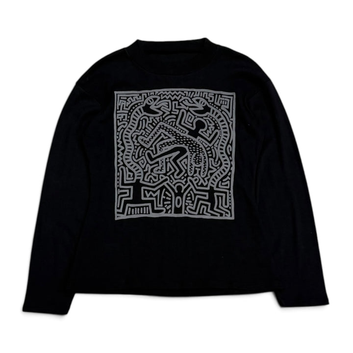 Vintage Rare Keith Haring Graphic 80's Sweatshirt (M)