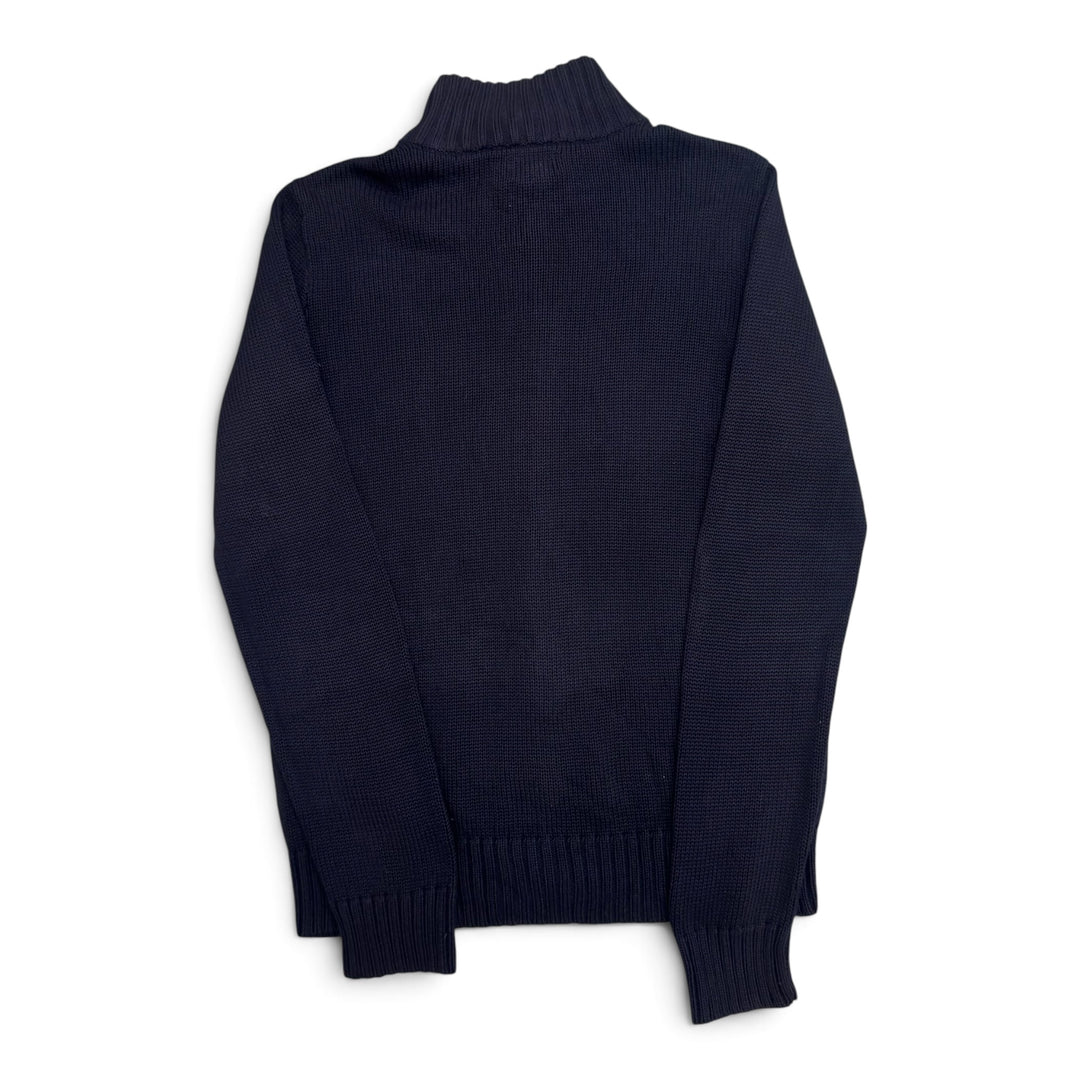 Vintage Polo Ralph Lauren Full Zip Knitted Jumper (XL)