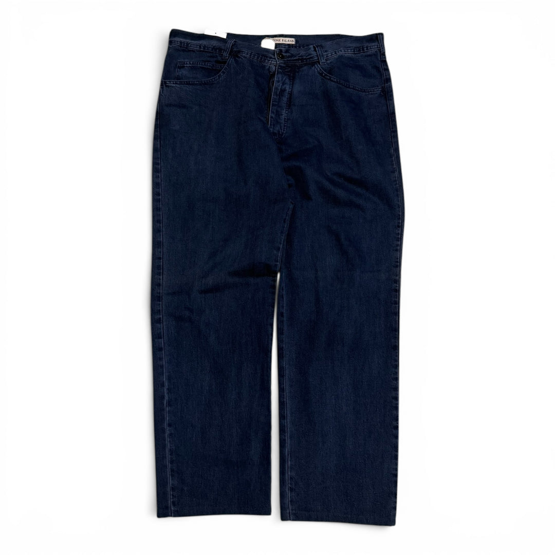 Vintage 80's Stone Island Straight Fit Jeans Blue 34"