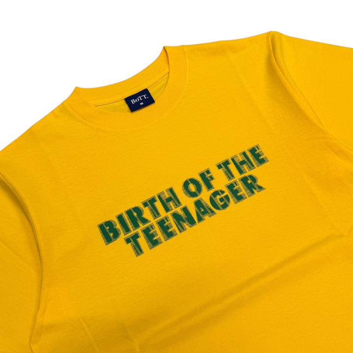Bott Yellow Spell Out Graphic T-Shirt (M)