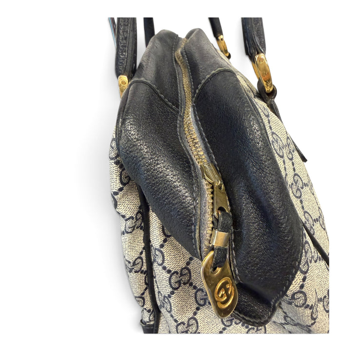 Gucci Monogram GG Boston Bag Grey