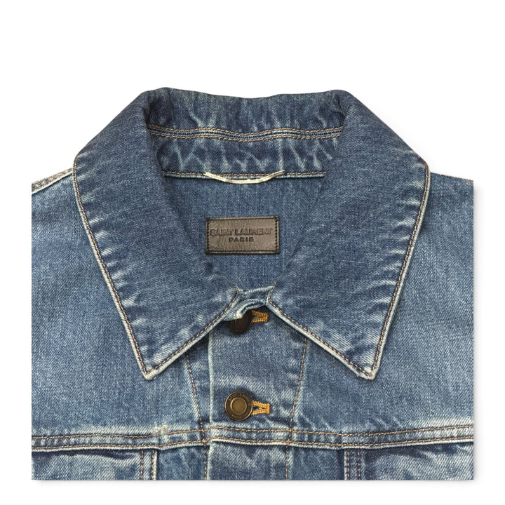 Saint Laurent Blue Denim Trucker Jacket (S)