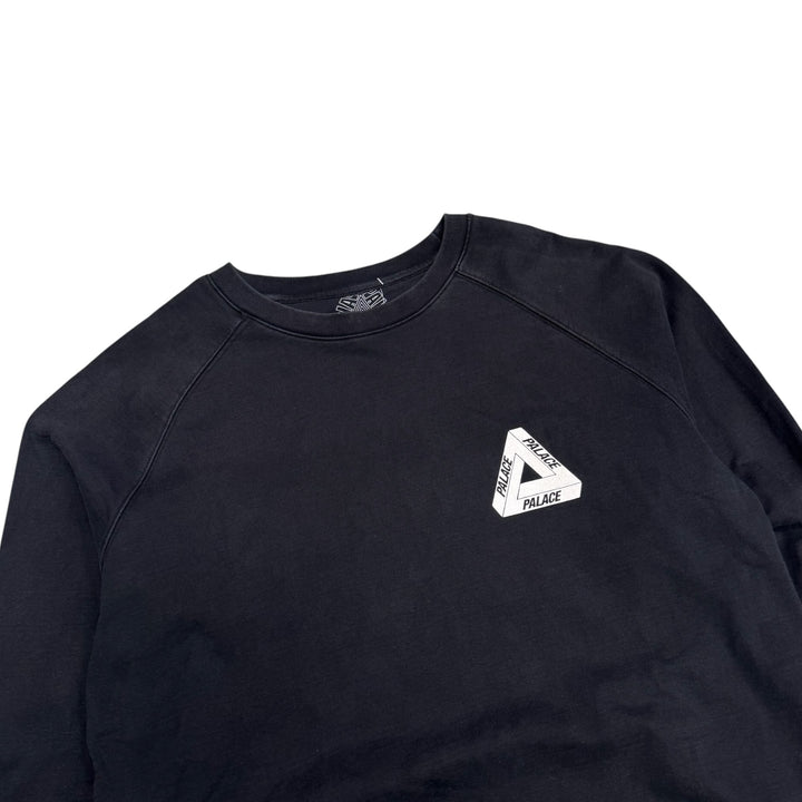 Palace Faded Big Logo Sweatshirt Black (XXL)