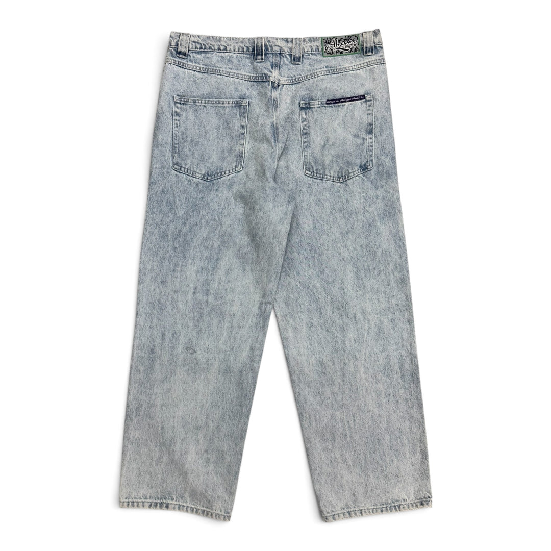 Always Do What You Should Do Light Blue Denim Trousers (M)