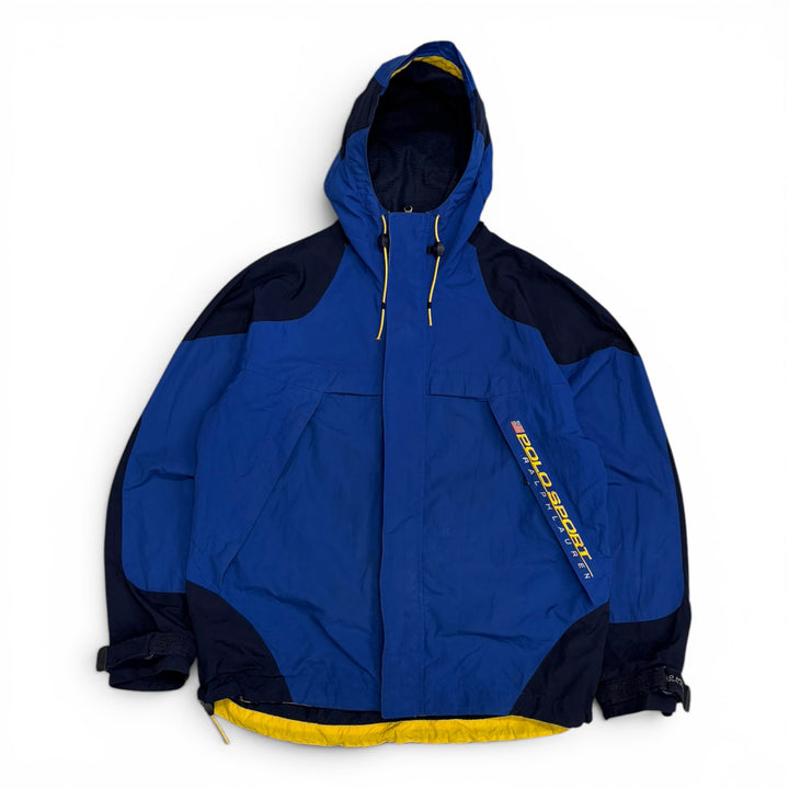90's Polo Sport Windbreaker Jacket Blue (L)
