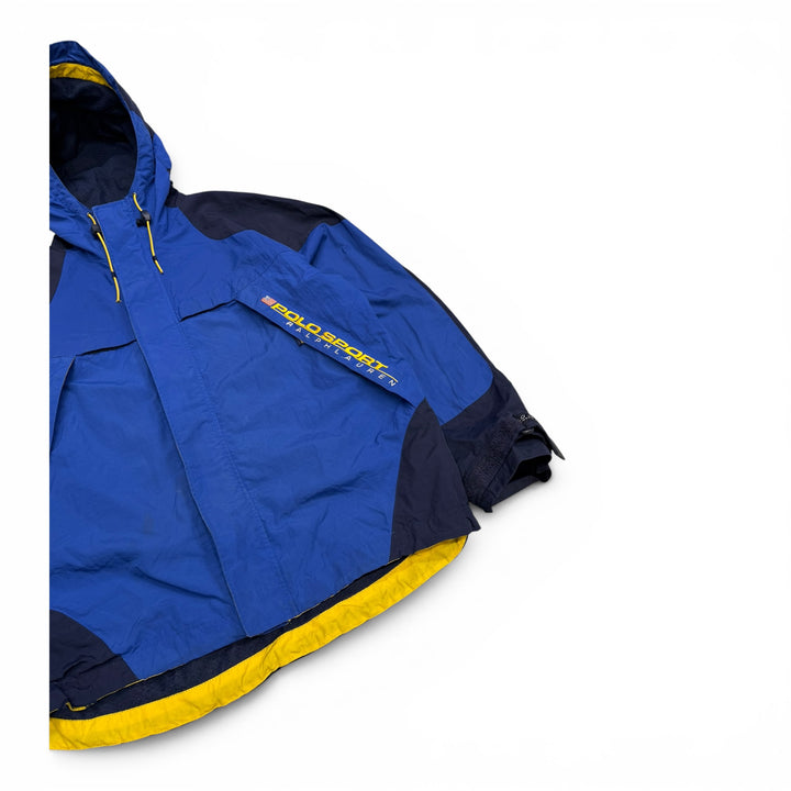 90's Polo Sport Windbreaker Jacket Blue (L)