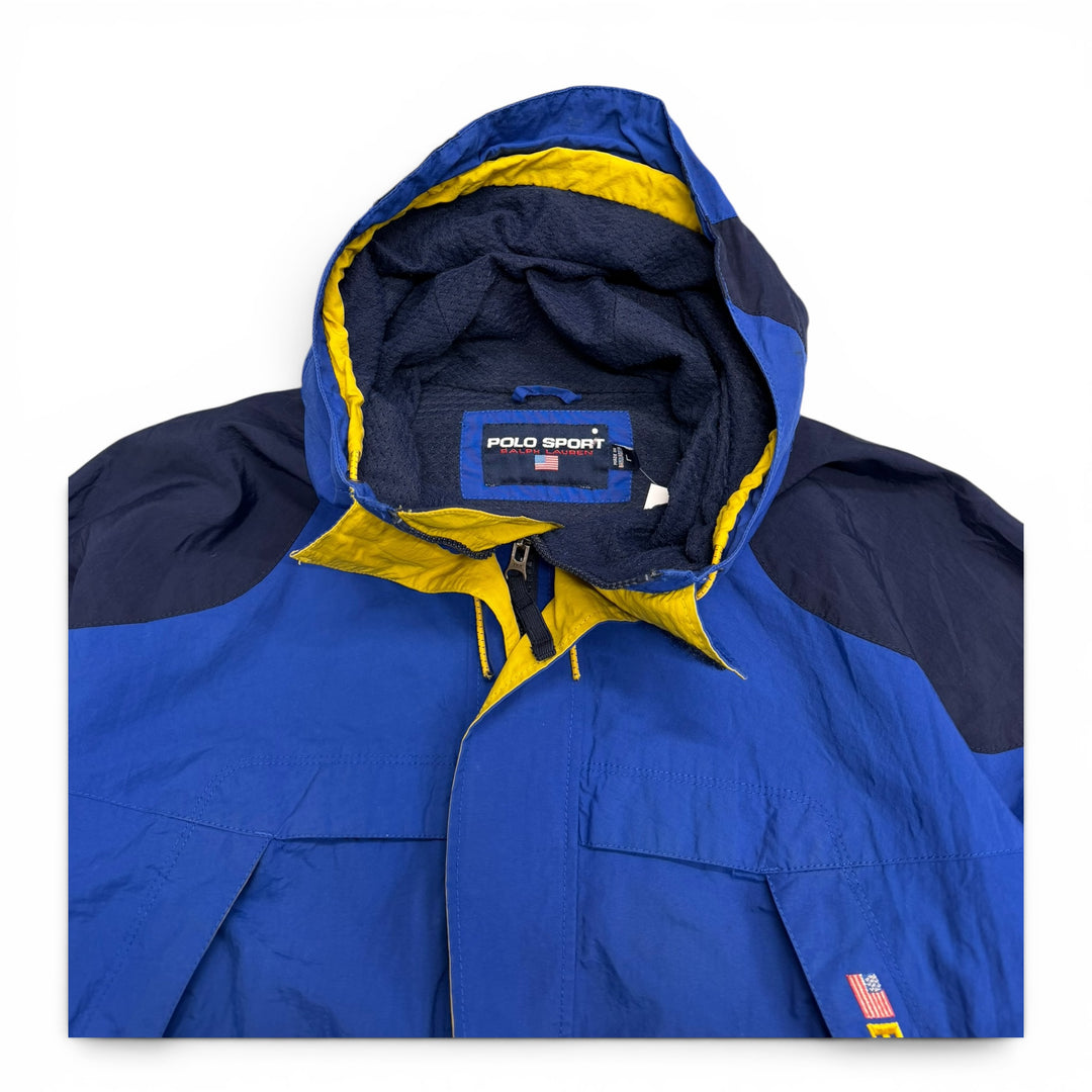 90's Polo Sport Windbreaker Jacket Blue (L)