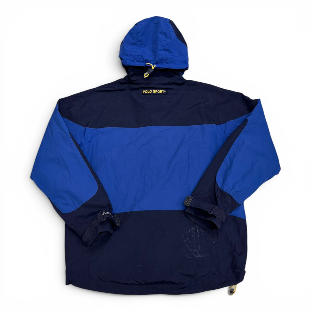 90's Polo Sport Windbreaker Jacket Blue (L)