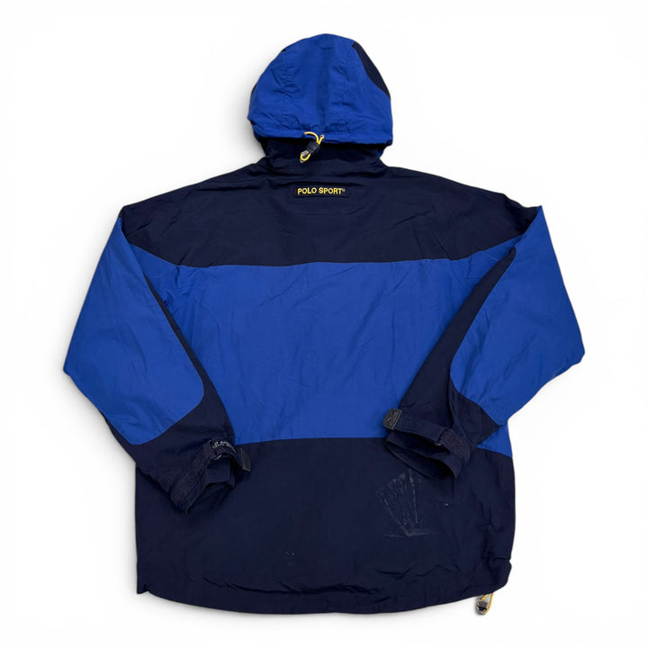 90's Polo Sport Windbreaker Jacket Blue (L)