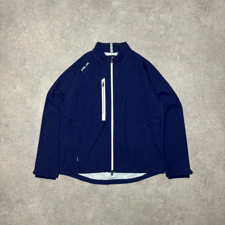 Ralph Lauren Navy Waterproof Twill Golf Jacket (L)