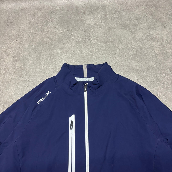 Ralph Lauren Navy Waterproof Twill Golf Jacket (L)