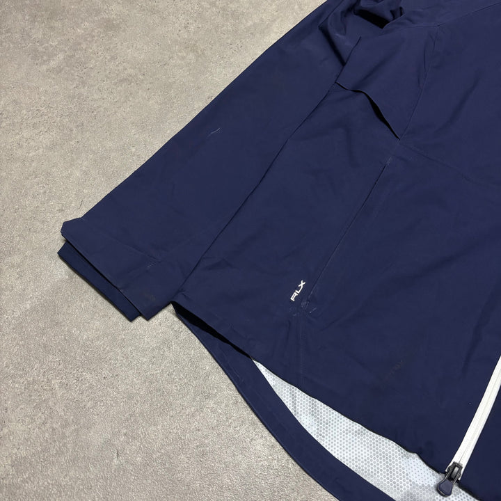 Ralph Lauren Navy Waterproof Twill Golf Jacket (L)