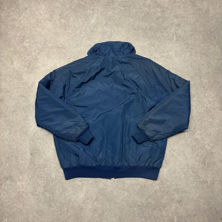 80's Vintage Nike Blue Full Zip Bomber Track Jacket (XL)