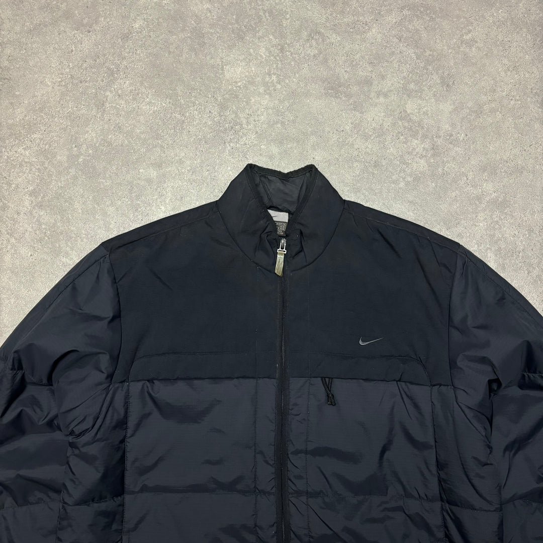 00's Vintage Nike Black Technical Puffer Jacket (M)