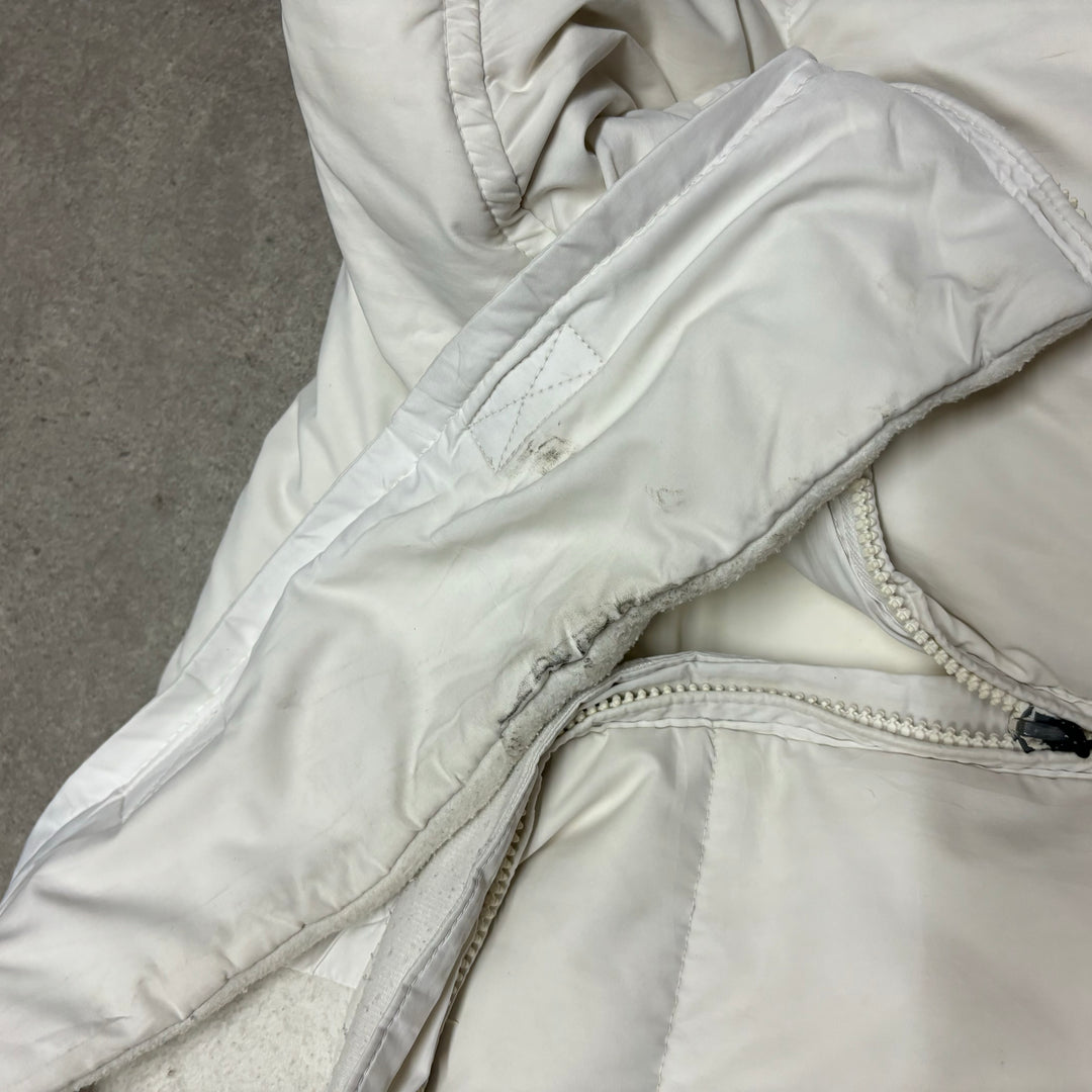 00's Vintage Nike White Puffer Gilet (S)