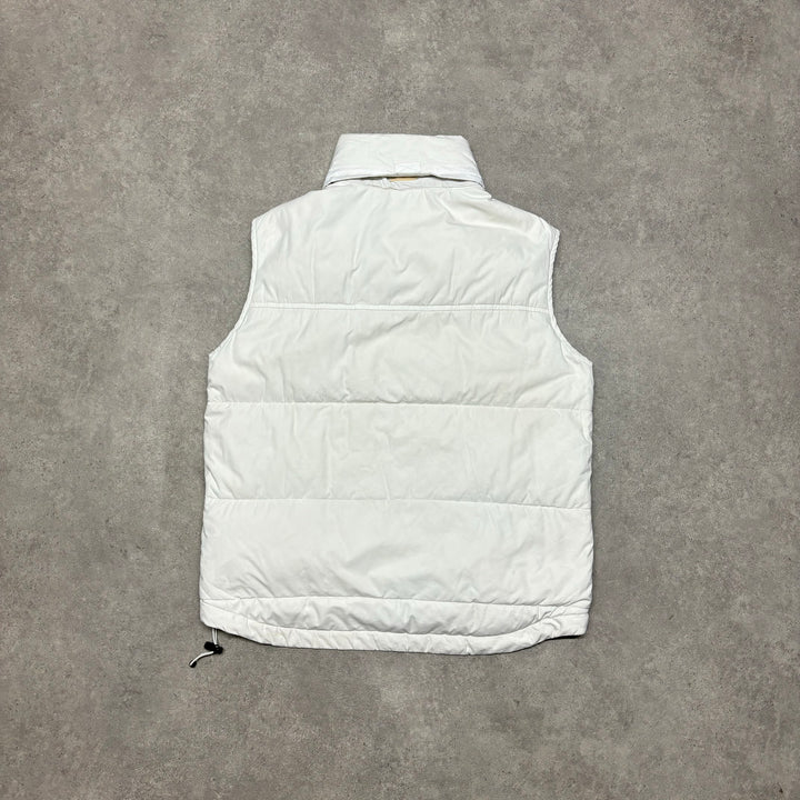 00's Vintage Nike White Puffer Gilet (S)