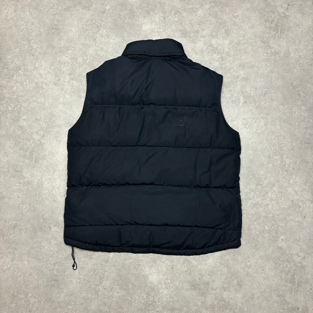 00's Vintage Nike Black Puffer Gilet (XL)