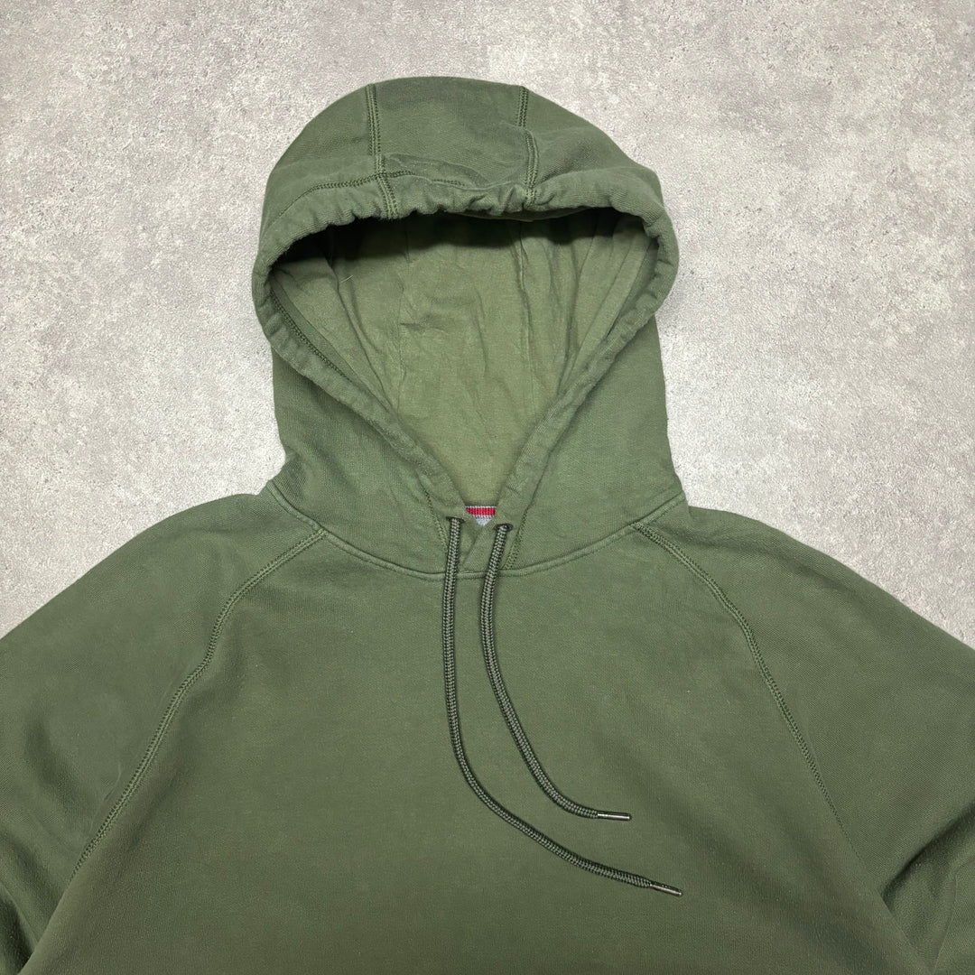 00's Vintage Russell Athletic Khaki Hoodie (XXL)