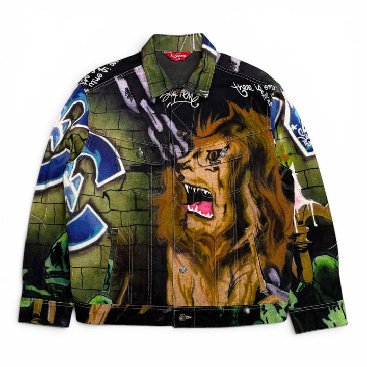 Supreme Lion's Denim Trucker Jacket (M)