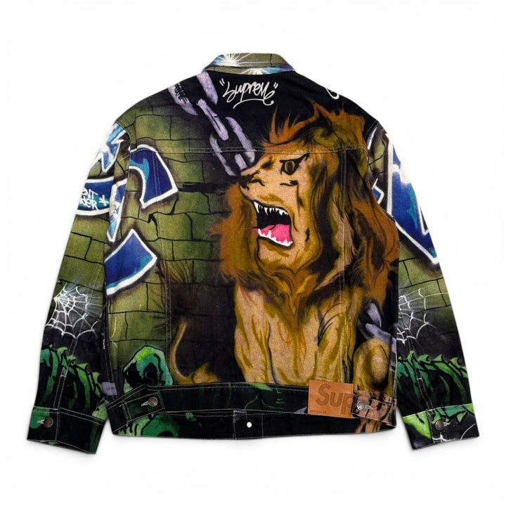 Supreme Lion's Denim Trucker Jacket (M)