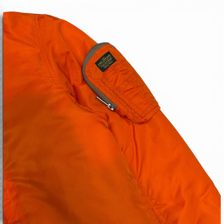 Aime Leon Dore Satin Bomber Jacket Orange (S)