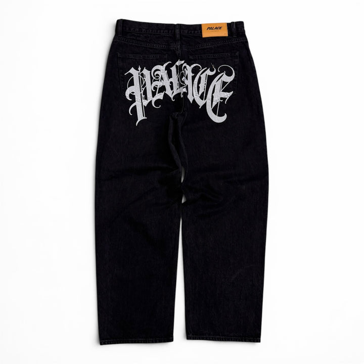 Palace El Script P90 Baggy Black Jeans (32")