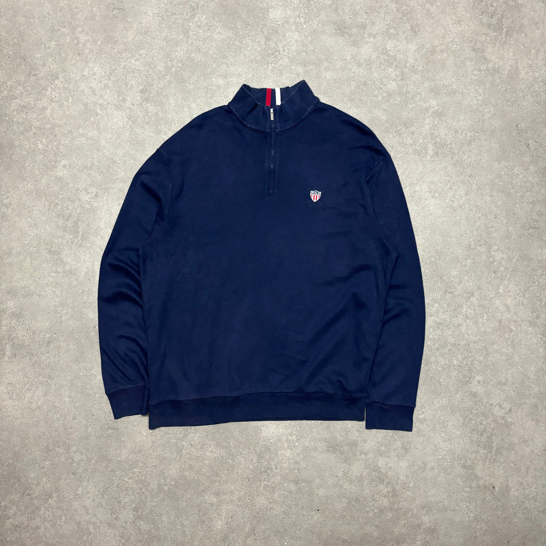 Vintage Polo Ralph Lauren Golf Navy Quarter Zip (XL)