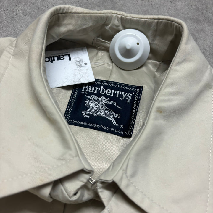 Vintage Burberry Cream Trench Coat (M)