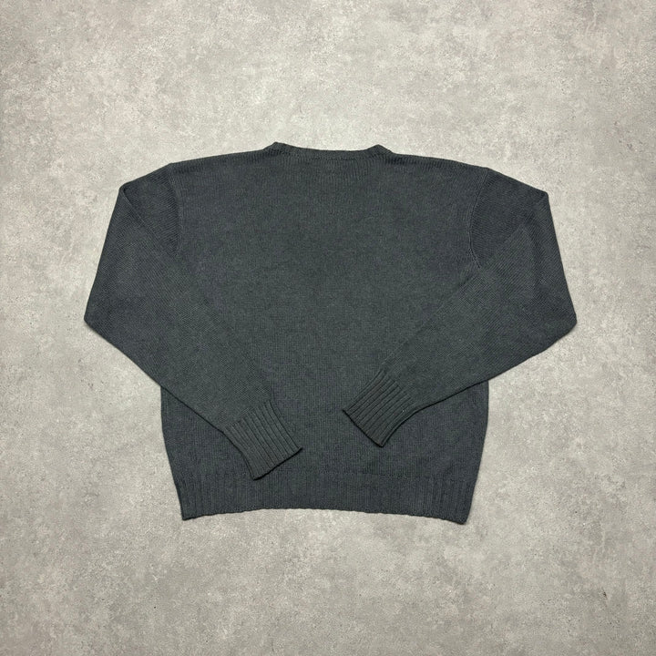 Vintage Polo Ralph Lauren Grey Knitted Sweater (L)