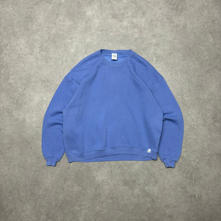 90's Vintage Russell Athletic Light Blue Sweatshirt (L)