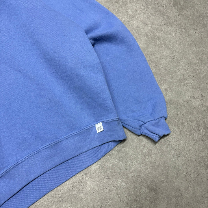 90's Vintage Russell Athletic Light Blue Sweatshirt (L)