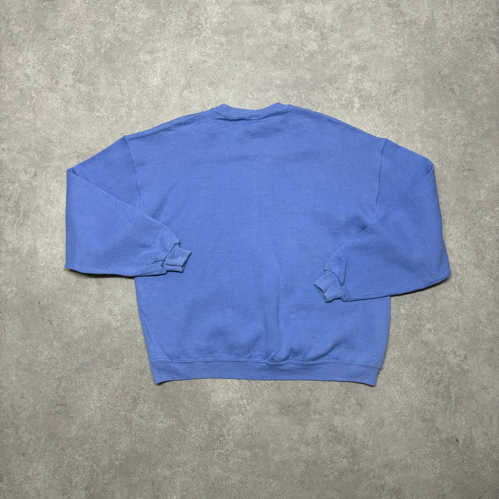 90's Vintage Russell Athletic Light Blue Sweatshirt (L)