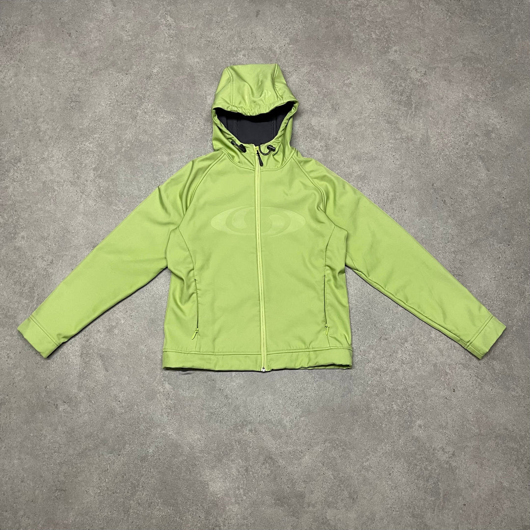 Salomon Wind breaker  Hoodie Jacket Size M Light Green