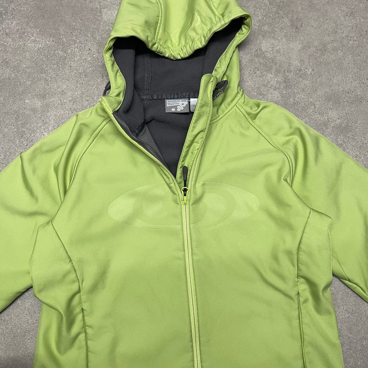 Salomon Wind breaker  Hoodie Jacket Size M Light Green